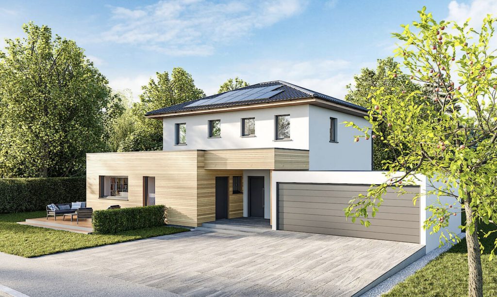 Hartl Style 166 Weitbilick mit einer Bangerl-Fertigteilgarage